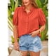 thumbnail image 5 of Camisa PRETTYGARDEN Naranja de Algodón con Botones XXL, 5 of 8