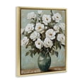thumbnail image 3 of Stupell Industries Traditional White Floral Arrangement Gold Framed Floater Canvas Wall Art, design by Petal Prints Design, 3 of 9