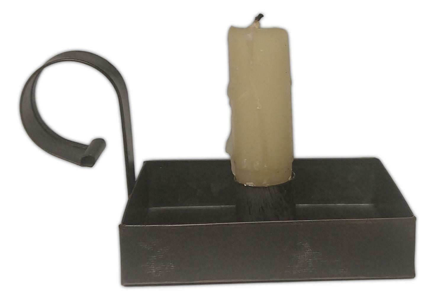 Papa's Taper Candle Holder, 2.75" x 4" Metal Holder, by the Country House