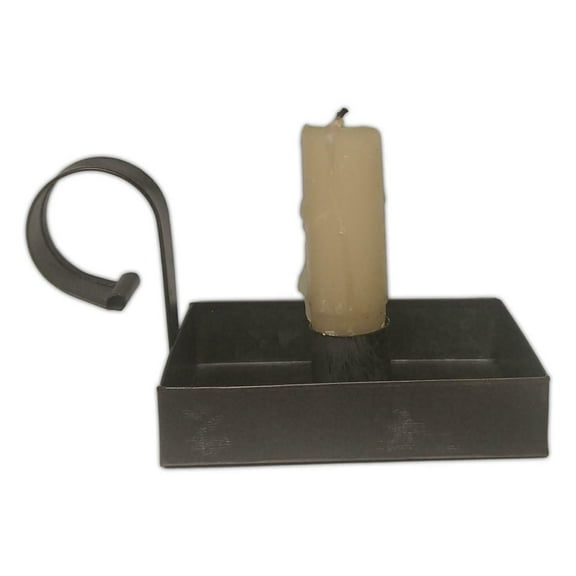 Papa's Taper Candle Holder, 2.75" x 4" Metal Holder, by the Country House