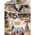 thumbnail image 5 of Southwest Brown Tablecloth Rectangle Table Cloth 60x84 , Waterproof Tablecloth Outdoor Table Cloth, Geometric Farmhouse Aztec Tribal Washable Table Cover for Kitchen Dining Party, 5 of 8