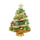 thumbnail image 2 of Árbol de Navidad con luces y adornos navideños para escritorio, sala de estar y hogar. Verde A, 2 of 9