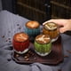 thumbnail image 3 of Juego de tazas de café espresso con cambio de horno de cerámica, taza de té de estilo japonés, taza individual maestra, taza de agua creativa de gran tamaño, 3 of 6