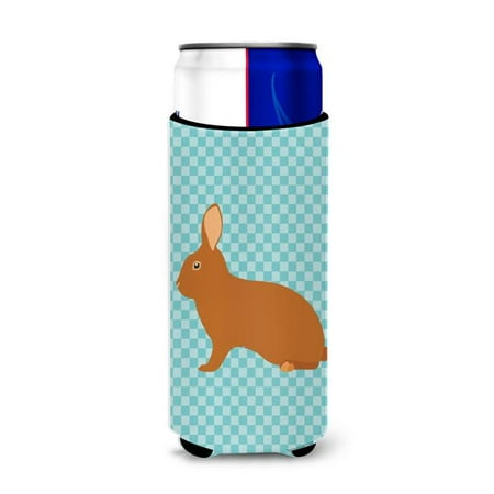 

Rex Rabbit Blue Check Michelob Ultra Hugger for Slim Cans