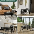 thumbnail image 6 of Bambloom Bamboo Shower Stool,Non Slip Shower Seat with Soft Surface, Black, 6 of 7