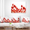 thumbnail image 3 of Designart Lovely Poppy Flowers on White - Floral Throw Pillow - 16x16, 3 of 4