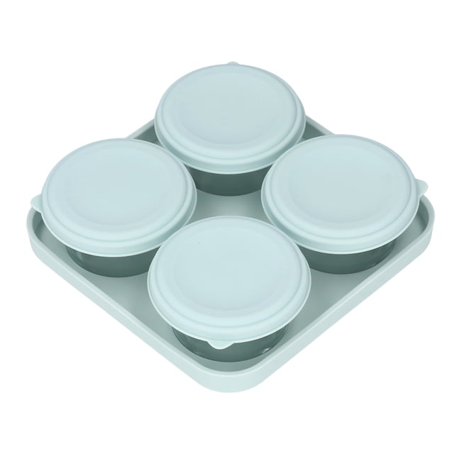 Contenedores para condimentos Ticfox Recipiente para aderezos para ensaladas 5 piezas Silicona Transparente