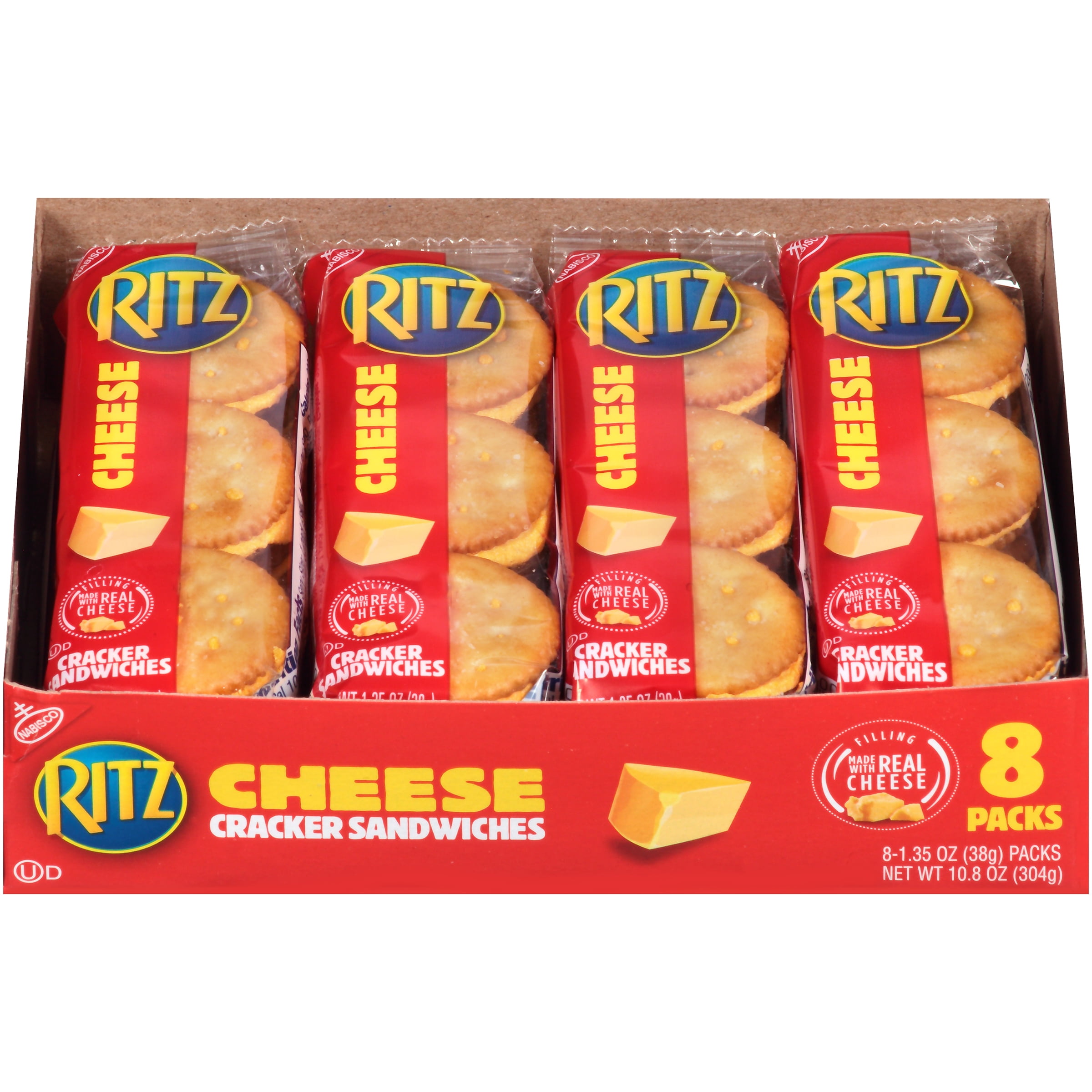 Nabisco Ritz Cheese Cracker Sandwiches, 1.35 Oz., 8 Count
