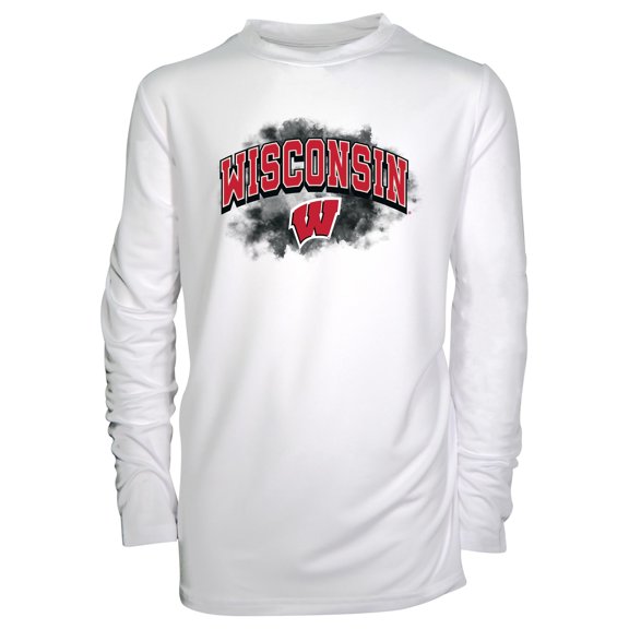 Toddler Garb White Wisconsin Badgers Jesse Long Sleeve Sun Shirt