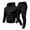 Black, variant on MOJOGO Sweatsuits for Men Hooded Pullover Seweatshirts Jogger Sweatpants Spring Fall Tracksuits Two Piece Outfits for Fitness Workout Gym Wear Red L