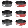 thumbnail image 4 of Cateissary Juego de moldes para pasteles antiadherentes, 3 pack/lote, para hornear, a presión, para fácil extracción, molde desmontable, Herramientas y accesorios para hornear negro, 4 of 6