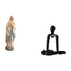 thumbnail image 5 of Estatua de María, figura de resina, escultura de escritorio, adorno artístico, ligero y resistente, ideal para regalar, para la oficina o el, 5 of 8