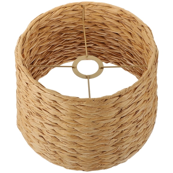 Niceauty Light Brown Woven Lamp Shade for Table Lamp Rustic Decor with Easy Installation