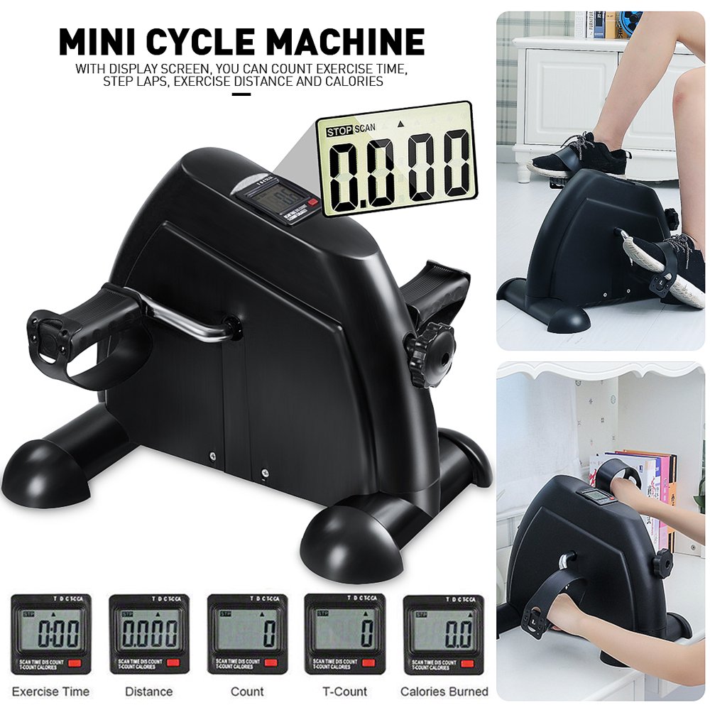 Mini MultiFunction Stepper,Exercise Bike,Under Desk Bike with LCD