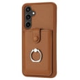 thumbnail image 3 of Dteck Wallet Case for Samsung Galaxy A14 5G,Shoockproof Magnetic Closure Card Slot Case with 360°Rotating Kickstand Lightweight Leather Back Phone Cover for Samsung Galaxy A14 5G,Brown, 3 of 6