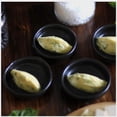 thumbnail image 5 of Handmade Small Ceramic Sauce | Butter Bowls, Round Shape, 3-Inch Diameter, Semi-Matte Black Finish, Set of 6, 5 of 7
