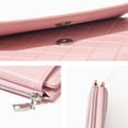thumbnail image 3 of Cartera para mujer de cuero pequeño tarjetero cartera delgada, 3 of 5