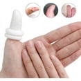thumbnail image 3 of Duslogis Thumb Bandage Finger Bandages 15 Pcs Tubular Finger Stall Bandage Cotton Finger Cots Elastic Fingertip Protectors for Sprains Sports Kitchen Gardening Work,White, 3 of 7