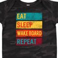 thumbnail image 4 of Inktastic Wakeboarding Eat Sleep Wakeboard Repeat Boys or Girls Baby Bodysuit, 4 of 5