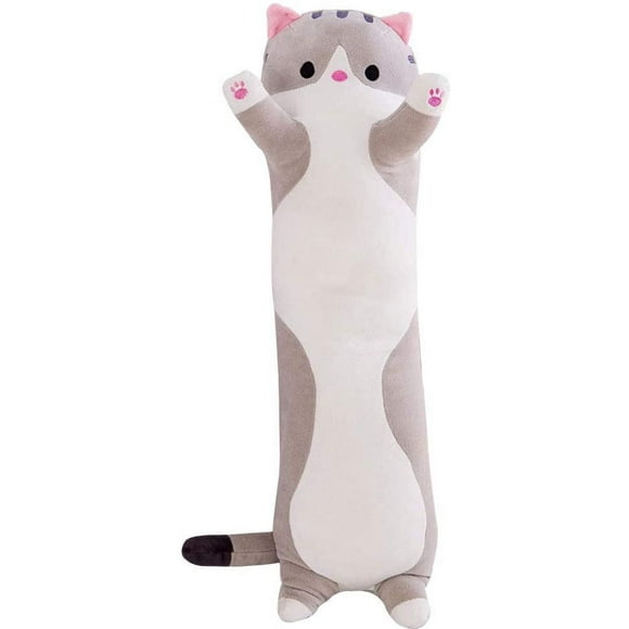 Giant Cat PlushSleeping Hugging Pillow, Cuddly Soft Long Kitten Body Pillow Doll Cat Cushion Toy for Girlfriend(20Inch),Christmas gift for friends, children, birthday gift, holiday gift