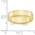thumbnail image 3 of Primal Gold 10 Karat Yellow Gold 6mm Flat with Step Edge Band Size 6, 3 of 5
