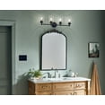 thumbnail image 5 of Kichler Winslow 30" 4 Light Black Vanity Light with Seeded Glass Shades, 5 of 8