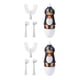 thumbnail image 3 of Guardurnaity Cepillos de eléctricos inteligentes en forma de U para niños, cepillos de de silicona resistentes al calor, herramientas de limpieza Negro 14.5x5 cm, 2-6 años 2Conjunto, 3 of 6
