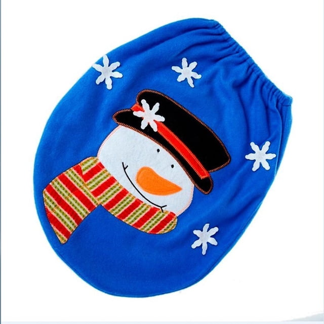 Funda De Asiento De Inodoro Pad Mat Closestool Tapa Lavable Christmas Home Baño Decoración Sunnimix Cubierta del asiento del inodoro de Navidad