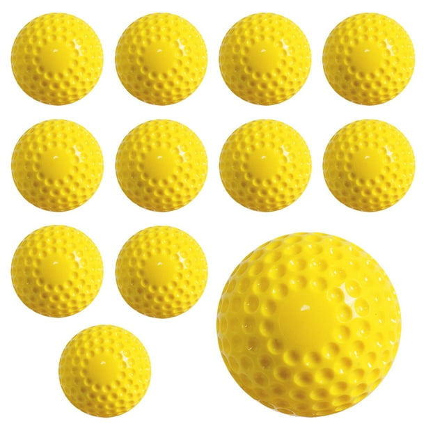 Pelotas de práctica Softballs Furtrop, 12 unidades, 30 cm, con hoyuelos