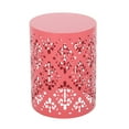 thumbnail image 2 of Soto Metal Outdoor Side Table, Dark Coral, 2 of 6