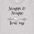 thumbnail image 4 of Inktastic Nonna and Nonno Love Me Heart Grandchild Boys or Girls Baby T-Shirt, 4 of 5