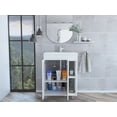 thumbnail image 4 of Newboti Furniture 24" Meka Vanity, Two External Shelves, Double Door Cabinet -White 30564, 4 of 9