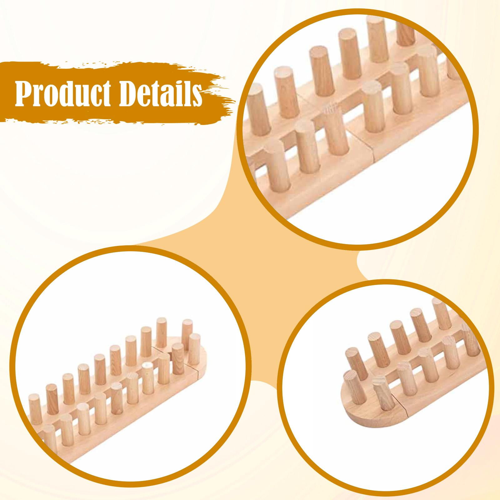Wooden Loom Frame Chunky Yarn Blanket Loom Mini Weaving Loom Sturdy Wooden Material for DIY Throw Blankets