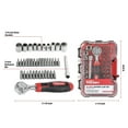 thumbnail image 3 of Hyper Tough 40-Piece Ratchet with Sockets and Bits in Click Fit Case, 3 of 13