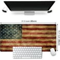 thumbnail image 2 of Desk Mat, Extended Gaming Mouse Pad, Large Keyboard Mouse Mat XXL, American Flag Full Desktop Mousepad with Stitched Edges & Non Slip Rubber Base Mice Pad for Office and Home 31.5"x15.7", 2 of 6