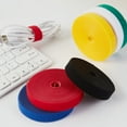 thumbnail image 2 of Back To Back Velcro Tape Colorful Self-Adhesive Cable Storage Strap Nylon Velcro Colorful Velcro Strap black 5 meters 30mm, 2 of 5