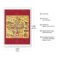 thumbnail image 2 of Wish-Fulfilling Gifts for Begtse Chen (Chamsing) - Vintage Tibetan Thangka Buddhist Painting - Master Art Print (Unframed) 13in x 19in, 2 of 4
