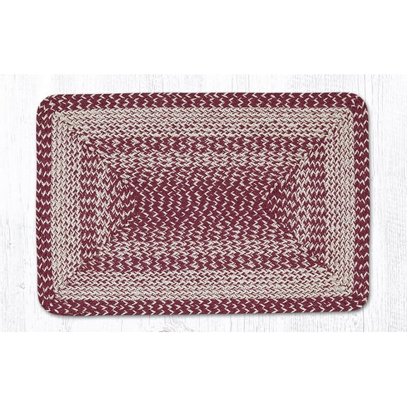 Earth Rugs ITC-10 Burgundy In The City Oblong Rug 27 Inches X 45 Inches