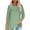 Green, variant on Erwazi Womens Fall Tops 3/4 Sleeve Shirts Casual Tunic Top Loose T Shirts Tees with Buttons