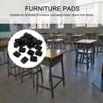 thumbnail image 4 of IDEANATEGRATE 24Ud Cubiertas Resistentes Para Pies De Muebles Ovaladas Color Negro Para Uso Interior, 4 of 8