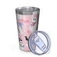 thumbnail image 2 of 16oz Tumblers Cute Halloween Ghosts Pattern Stainless Steel Vacuum Insulated Double Wall Travel Tumbler Cups Mug with Lid and Straw,Cleaning Brush for Coffee,Tea, 2 of 4