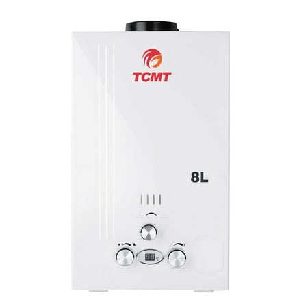 TCMT 2.0 GPM 8L Tankless Water Heater LPG Liquid Propane Gas Instant Hot Boiler with Digital (Best Lpg Combi Boiler)