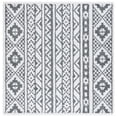 thumbnail image 2 of SAFAVIEH Augustine Norman Geometric Area Rug, Gray/Ivory, 6'4" x 6'4" Square, 2 of 11