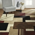 thumbnail image 2 of Home Dynamix Tribeca Mason Contemporary Geometric Area Rug, Brown/Red, 5'2"x7'2", 2 of 3