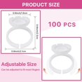 thumbnail image 3 of Lash Extension Fournit des Anneaux de Colle pour les Extensions de Cils 100PCS Cils Colle Anneaux Porte-Colle de Cils Ventouse pour les Fournitures d'Extension de Cils (Blanc), 3 of 5