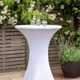 thumbnail image 3 of ZMLEVE Round Stretch Spandex Table Cover 60*110cm Black Elastic Tablecloth, 3 of 5
