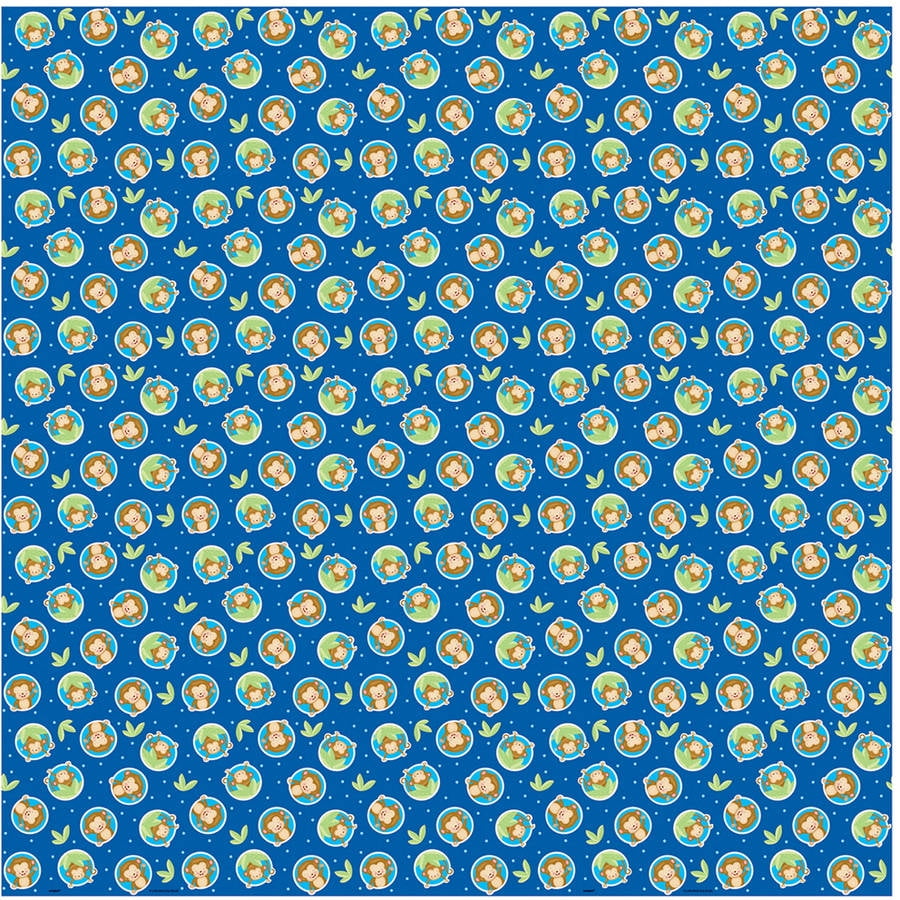 monkey wrapping paper