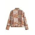 thumbnail image 4 of Vacation Style Women's Autumn Floral Print Open Placket Jacket Jacket, 4 of 6