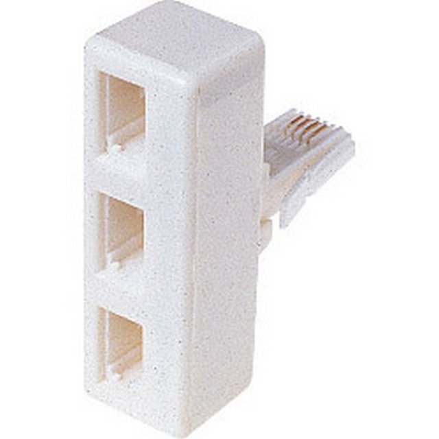 Dencon - Adaptador 3 Way (Blanco)