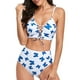 thumbnail image 4 of Bikini de cintura alta, traje de baño para mujer, bikini de 2 piezas, traje de baño de dos piezas impulsado por el rendimiento, 4 of 7